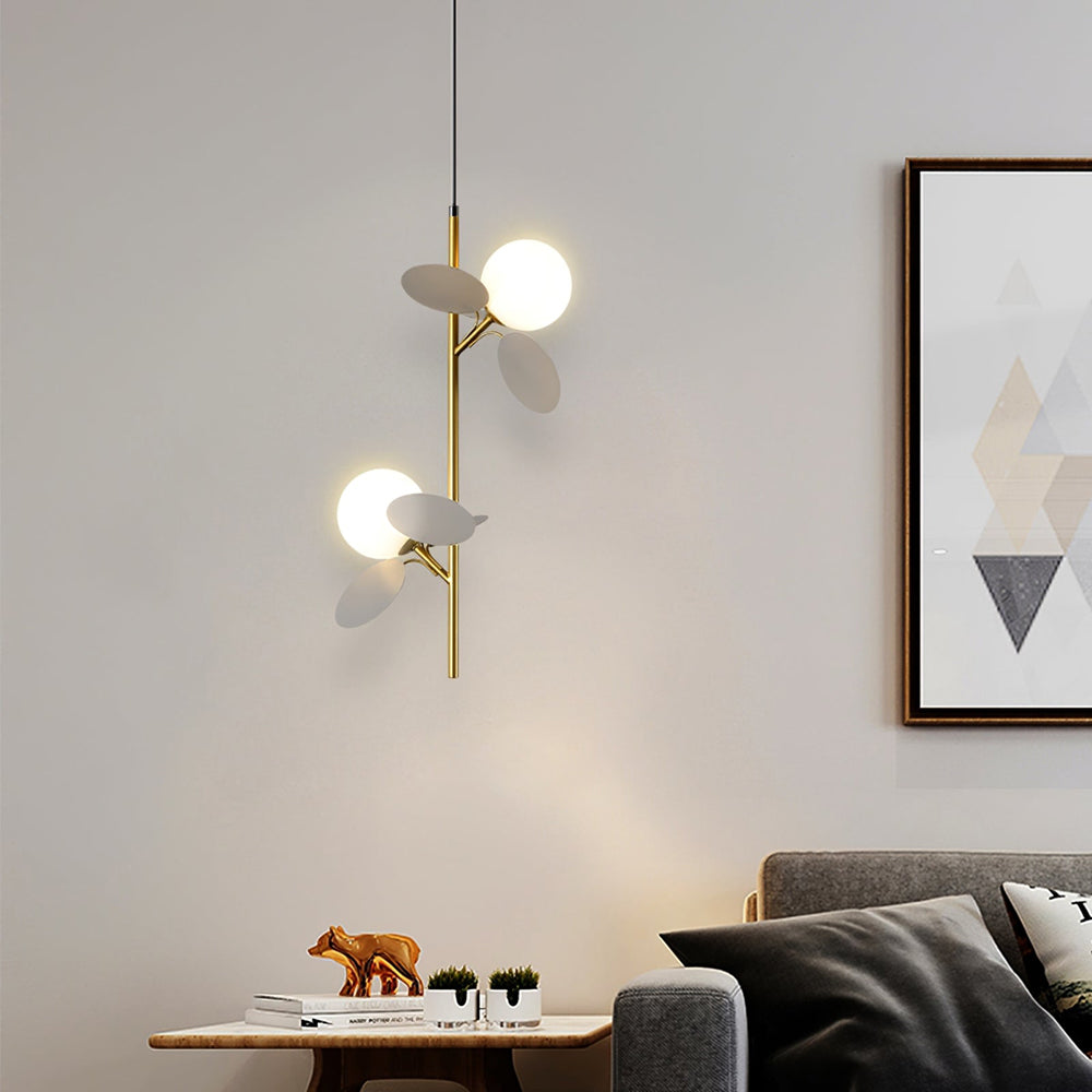Paralume in vetro lampadario personalità arte PVC lampada a sospensione