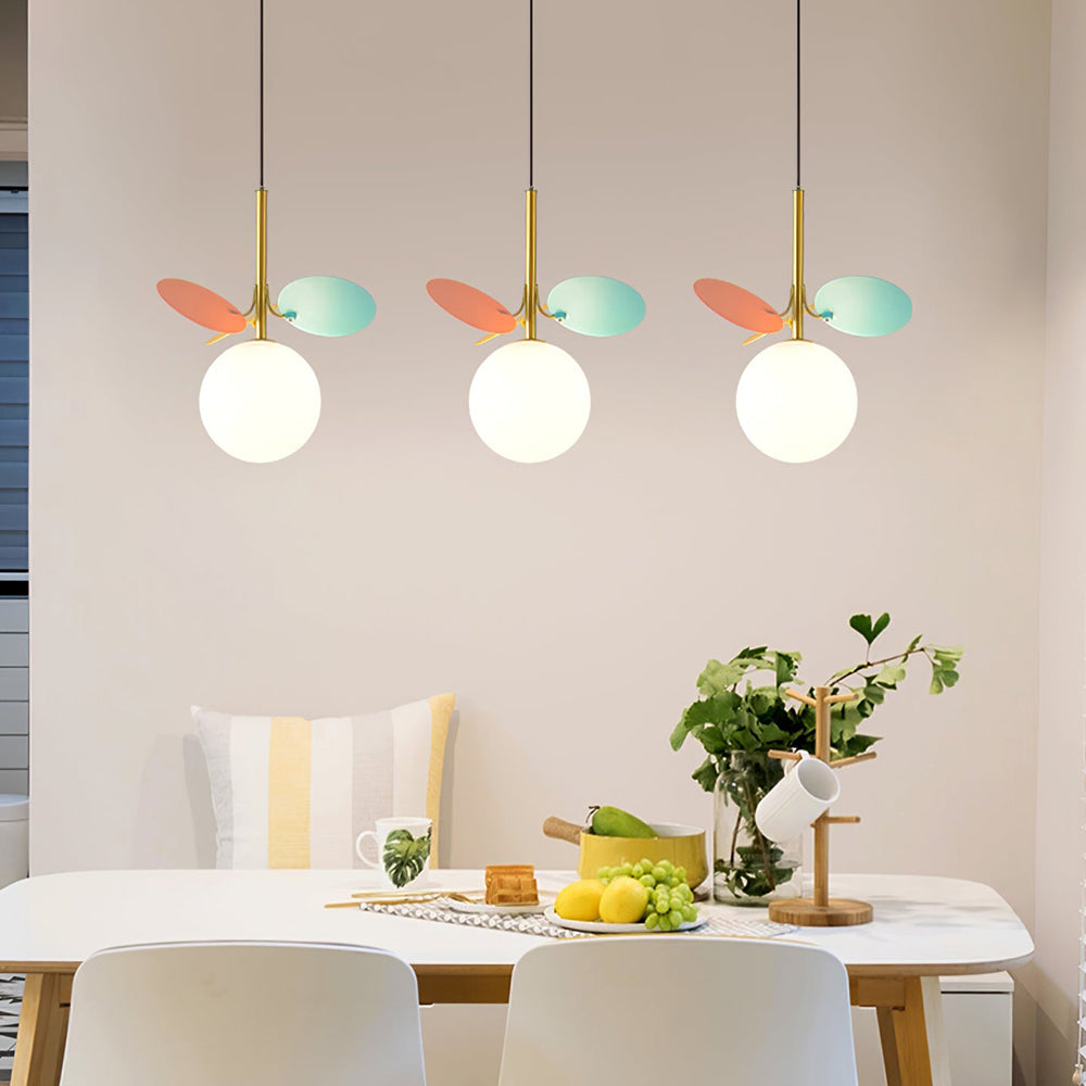 Paralume in vetro lampadario personalità arte PVC lampada a sospensione