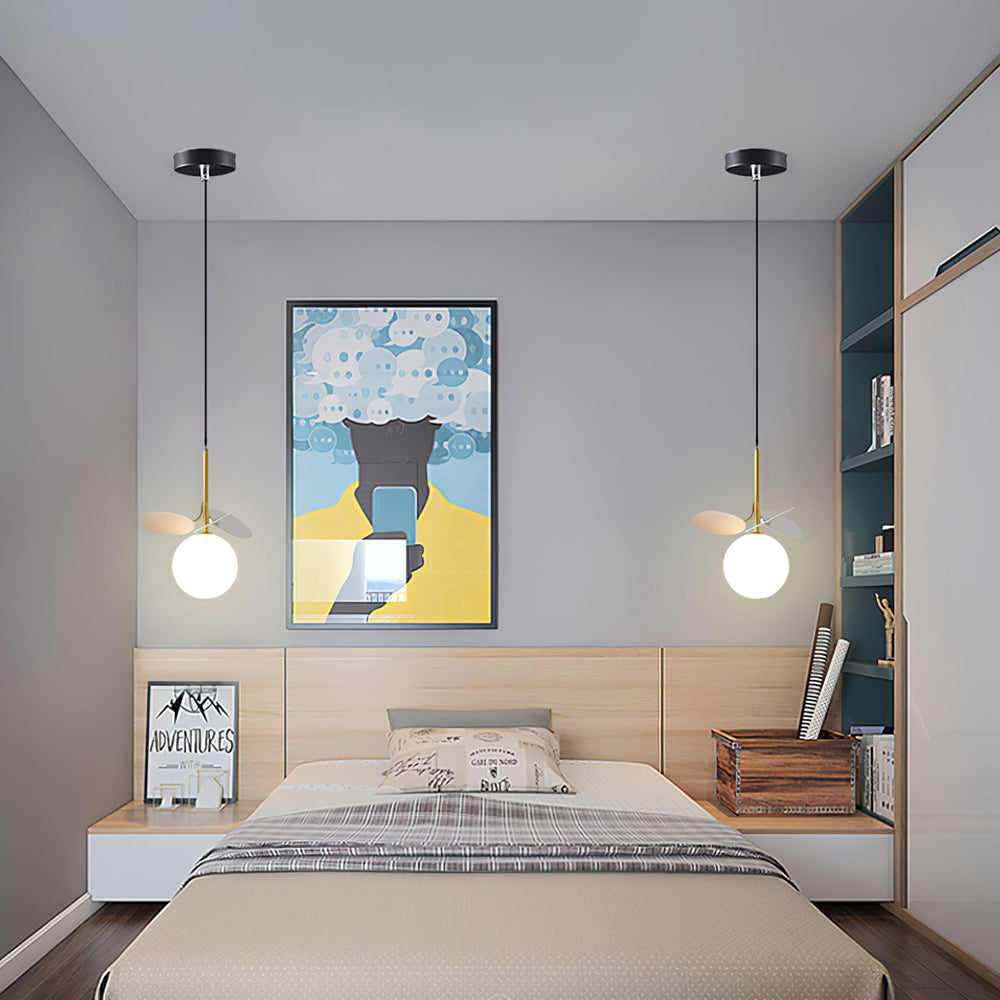 Paralume in vetro lampadario personalità arte PVC lampada a sospensione