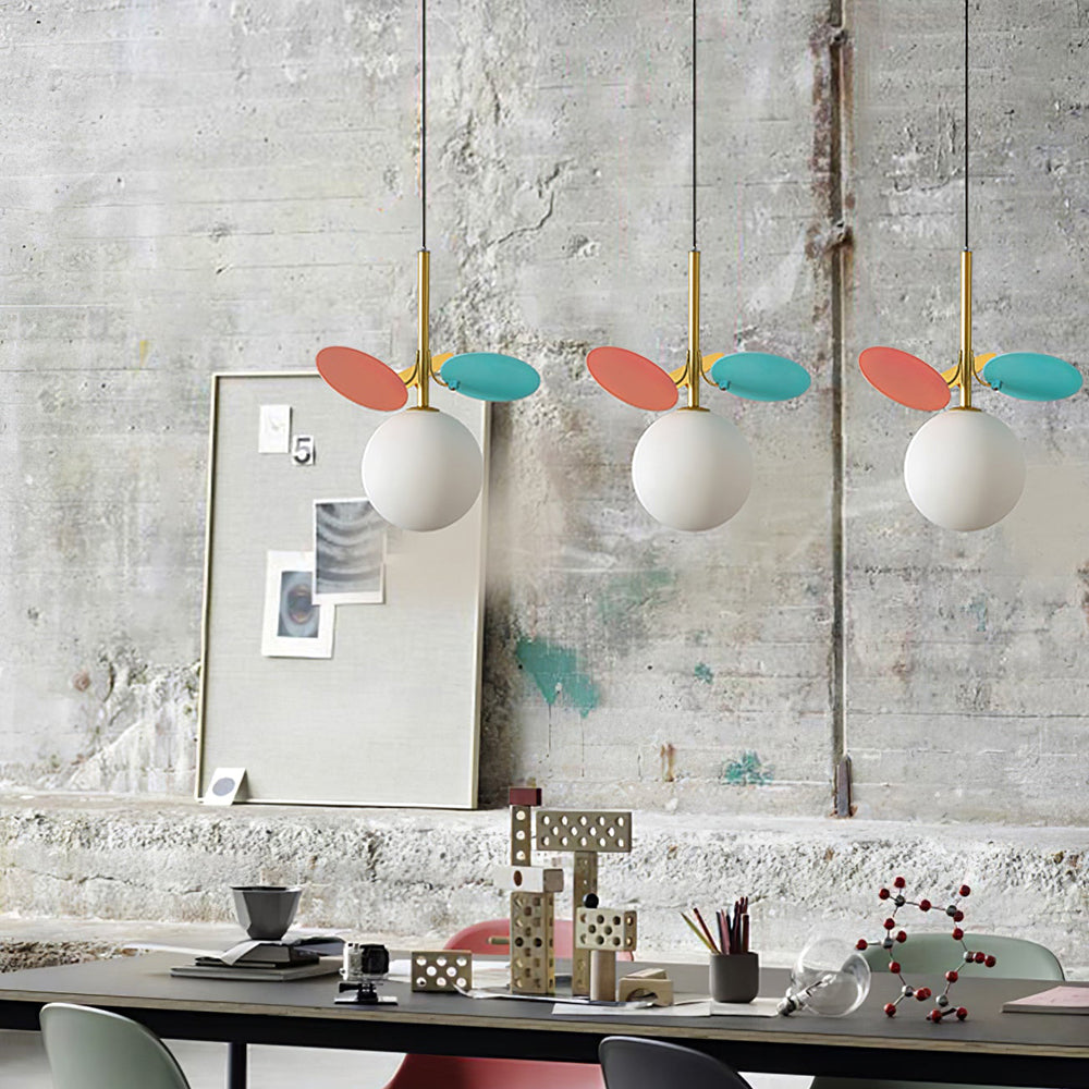 Paralume in vetro lampadario personalità arte PVC lampada a sospensione