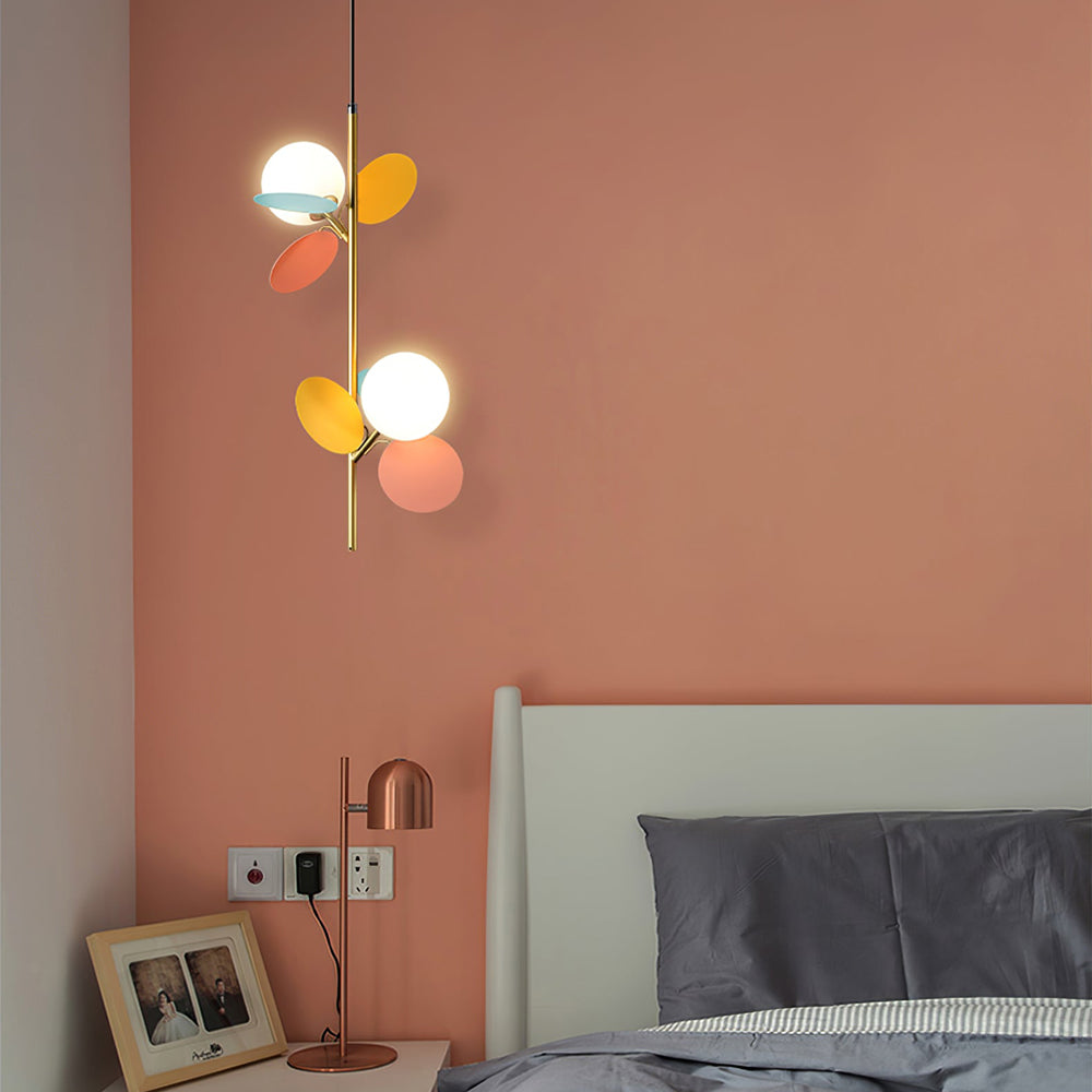 Paralume in vetro lampadario personalità arte PVC lampada a sospensione