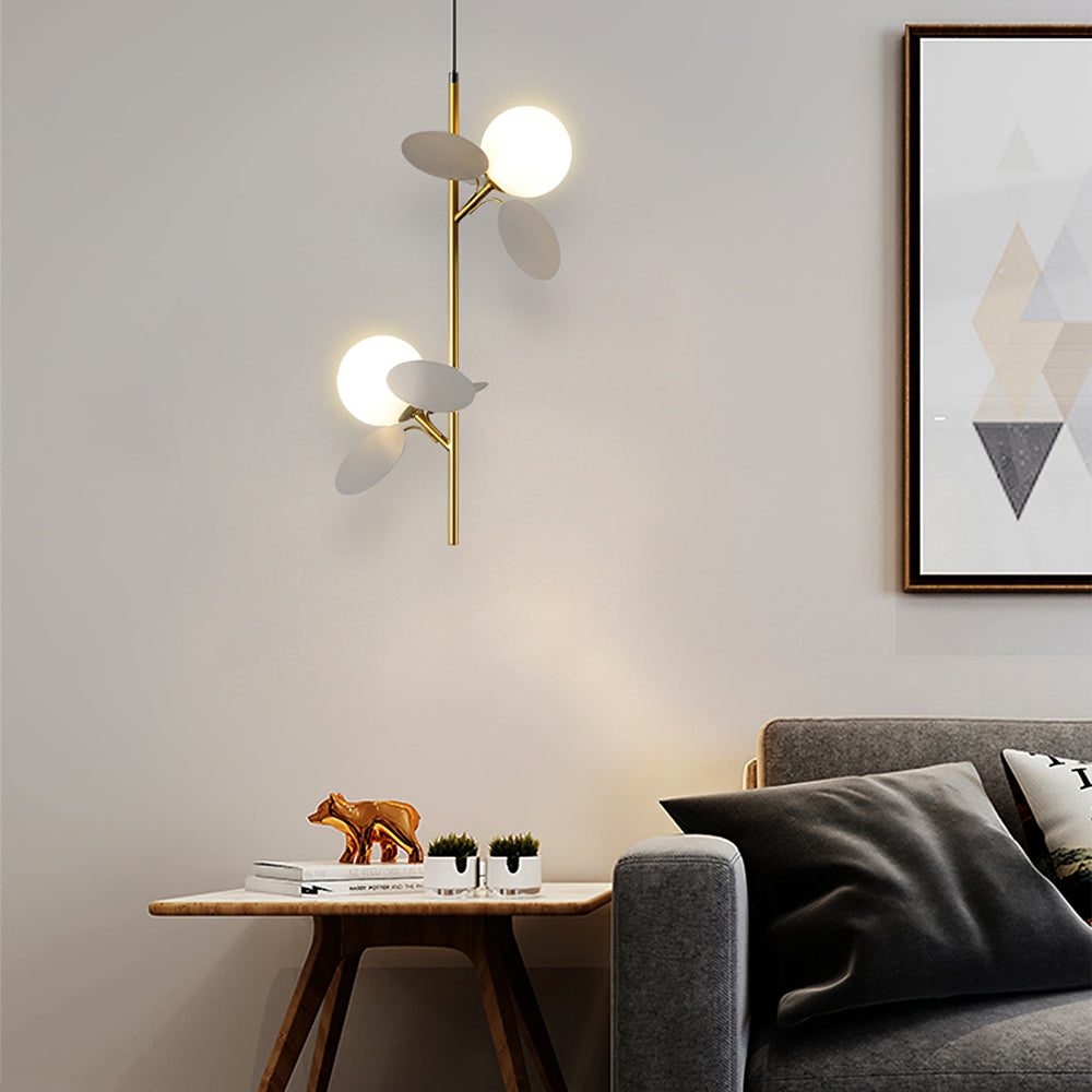 Paralume in vetro lampadario personalità arte PVC lampada a sospensione