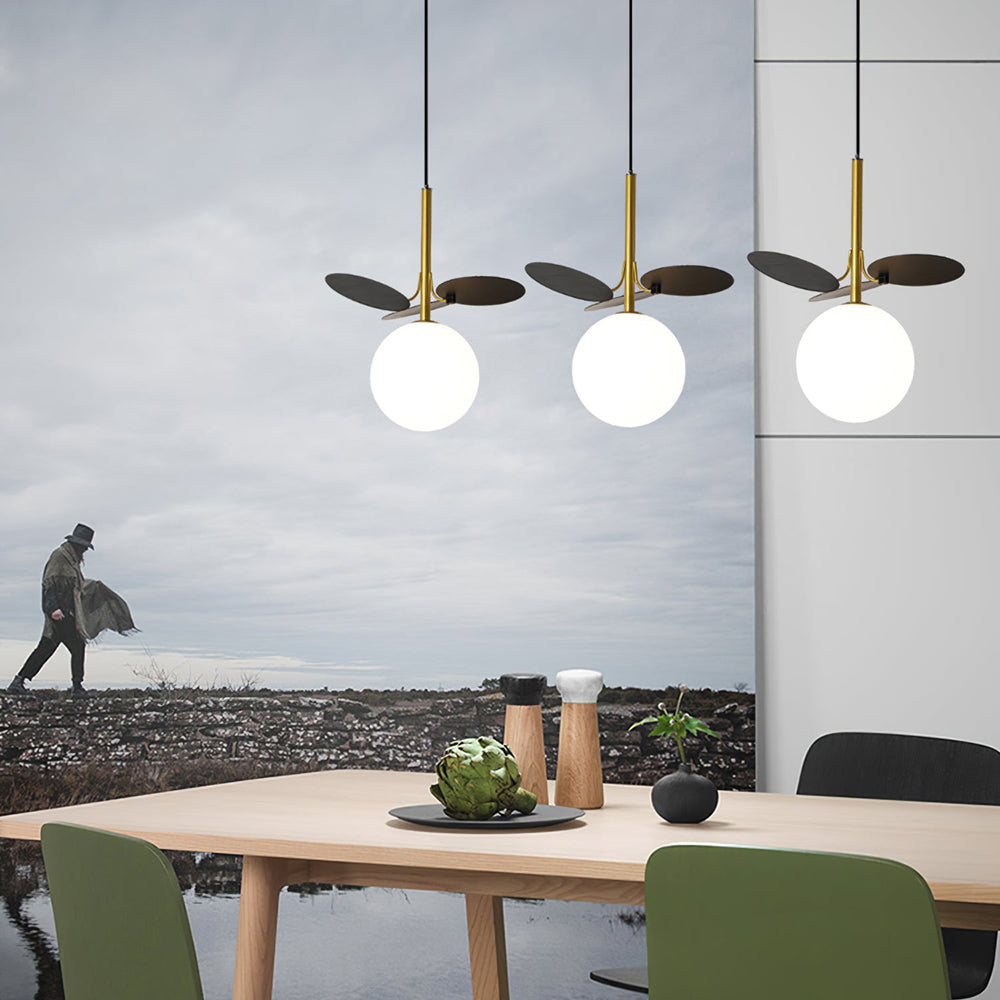 Paralume in vetro lampadario personalità arte PVC lampada a sospensione