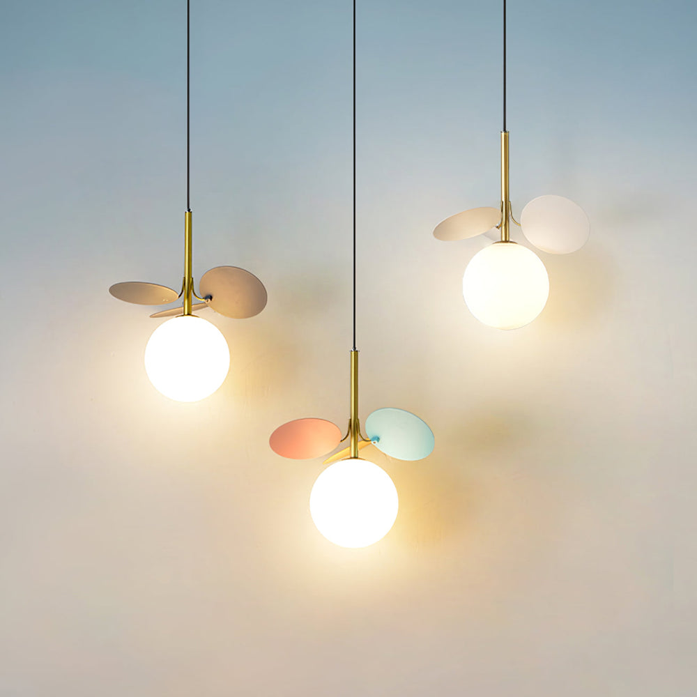 Paralume in vetro lampadario personalità arte PVC lampada a sospensione