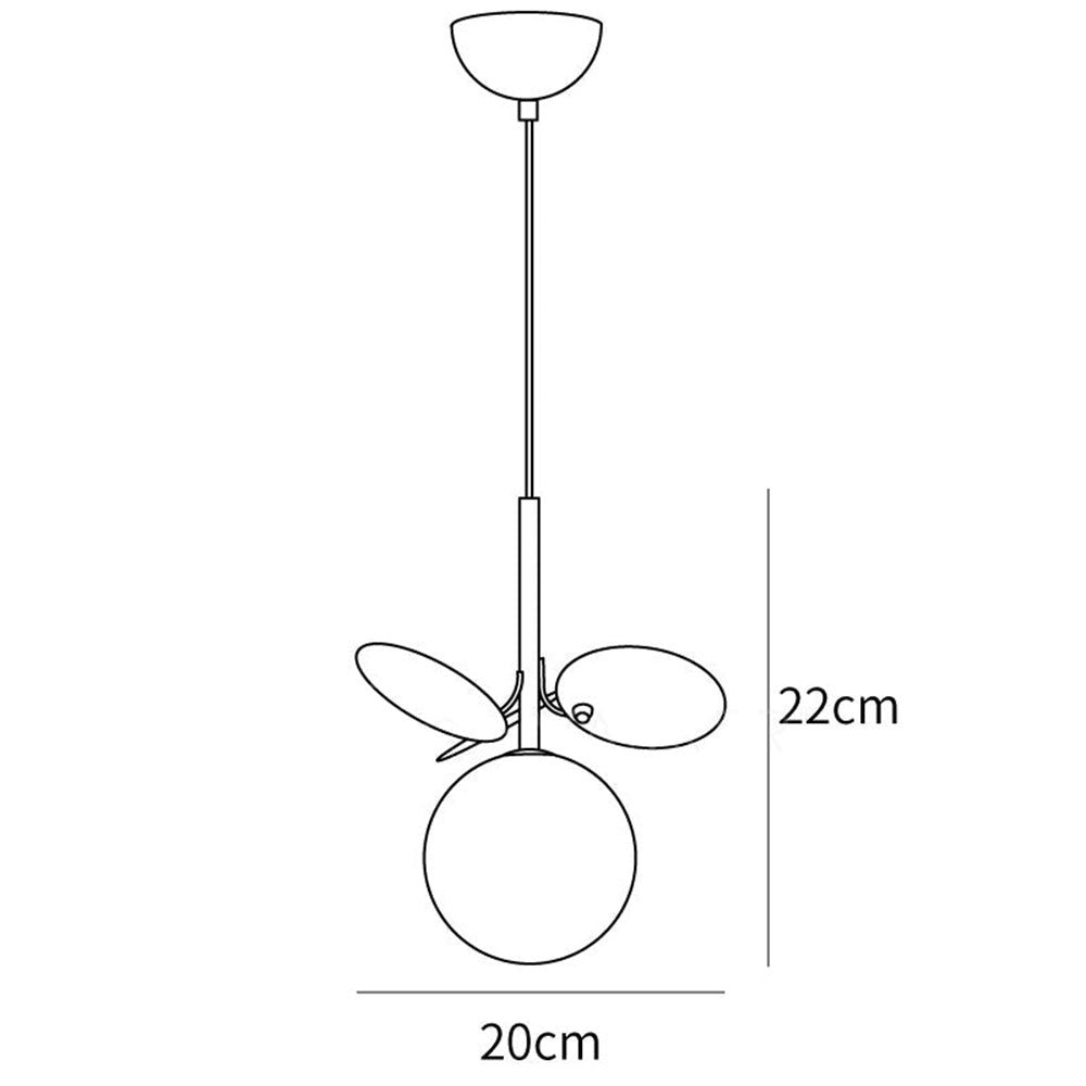 Paralume in vetro lampadario personalità arte PVC lampada a sospensione