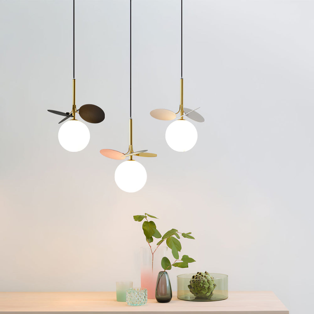 Paralume in vetro lampadario personalità arte PVC lampada a sospensione