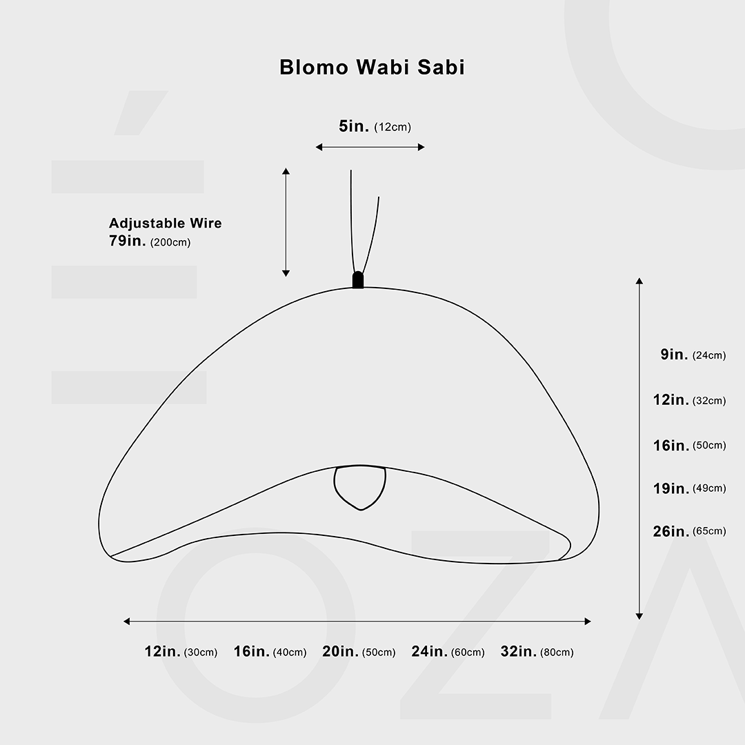Lámpara colgante Blomo Wabi Sabi
