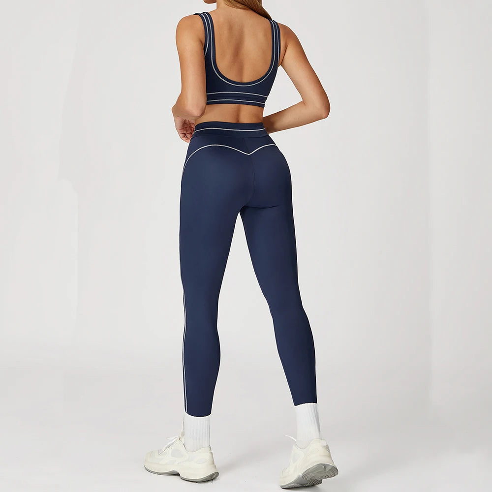 Yoga Set Vrouwen Fitness Set Sportbeha Hoge Taille Leggings