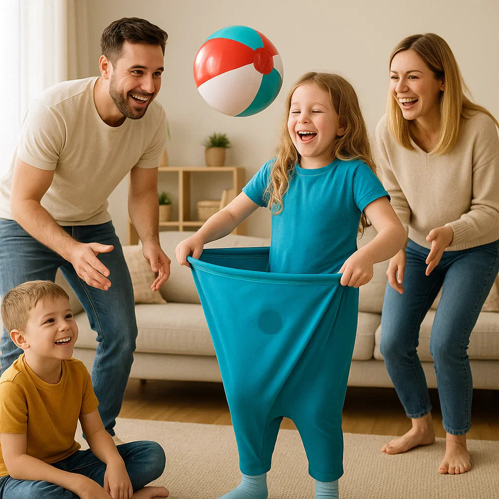 Giochi per Famiglie Pantaloni da Clown Cattura Palline Divertimento per Bambini e Adulti