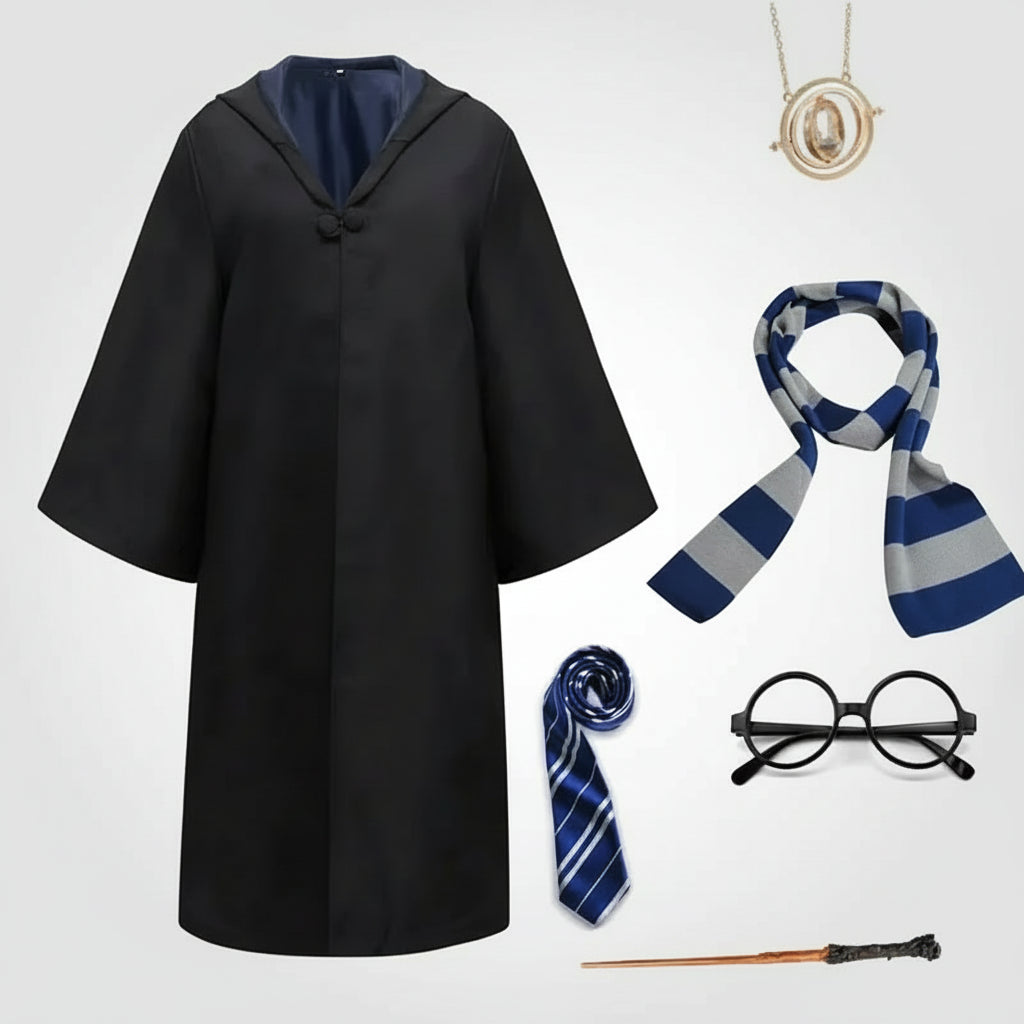 Wizard Costume Children Magical Hogwarts Sash Wand