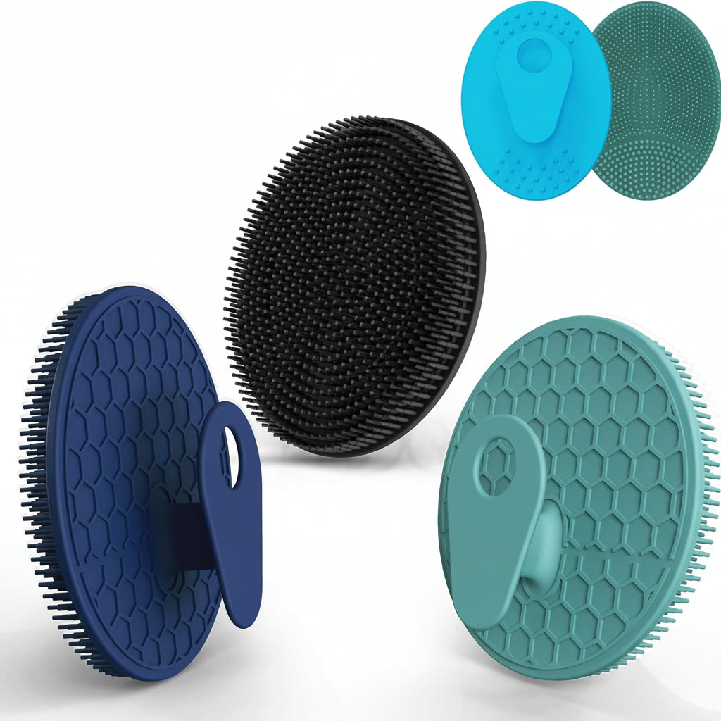 Shower Brush Silicone Body Brush Ergonomic Grip