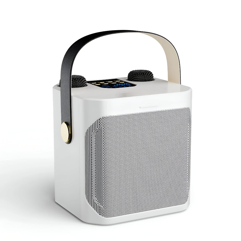 Altavoz Bluetooth Karaoke Portátil Doble Micrófono Subwoofer