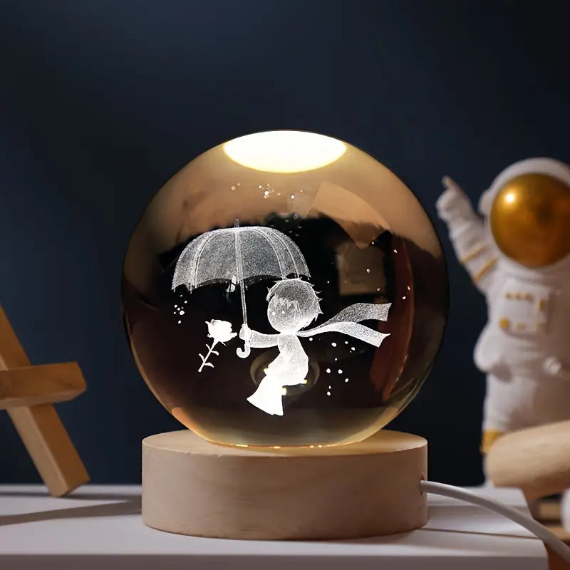 Sfera di cristallo luminosa
