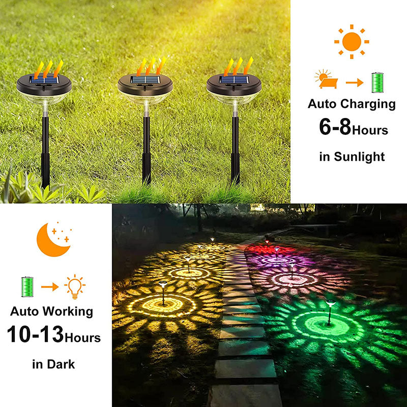 4 Pezzi Illuminazione da Giardino Solare per Esterni