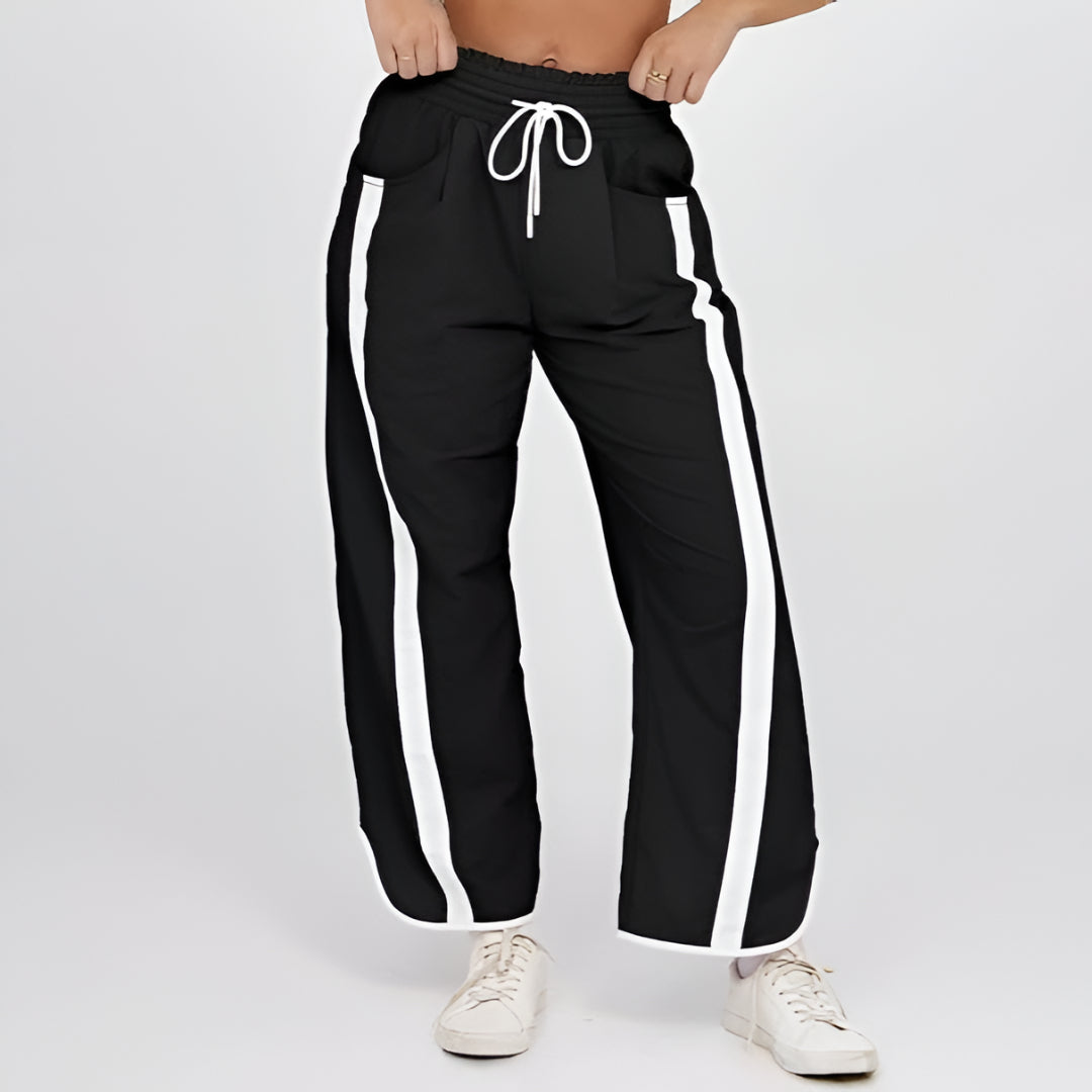Women's Walking Pants Wide Leg Jogging Pants Casual Drawstring