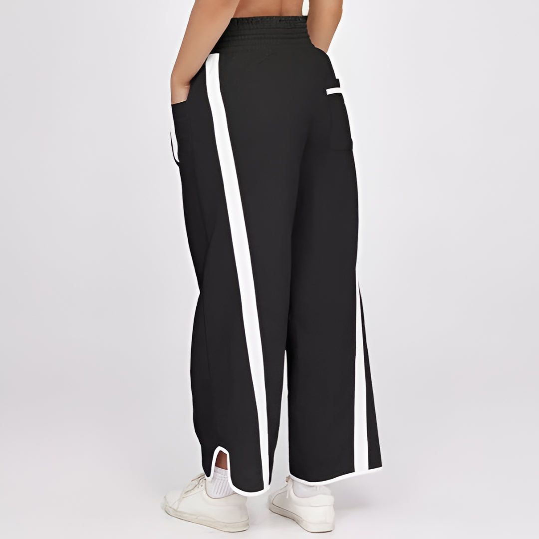 Women's Walking Pants Wide Leg Jogging Pants Casual Drawstring