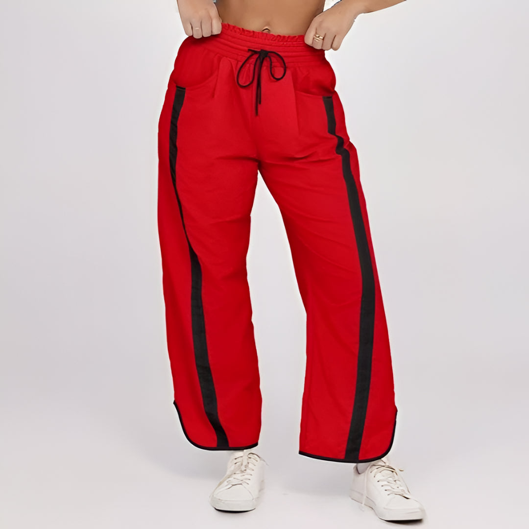 Women's Walking Pants Wide Leg Jogging Pants Casual Drawstring