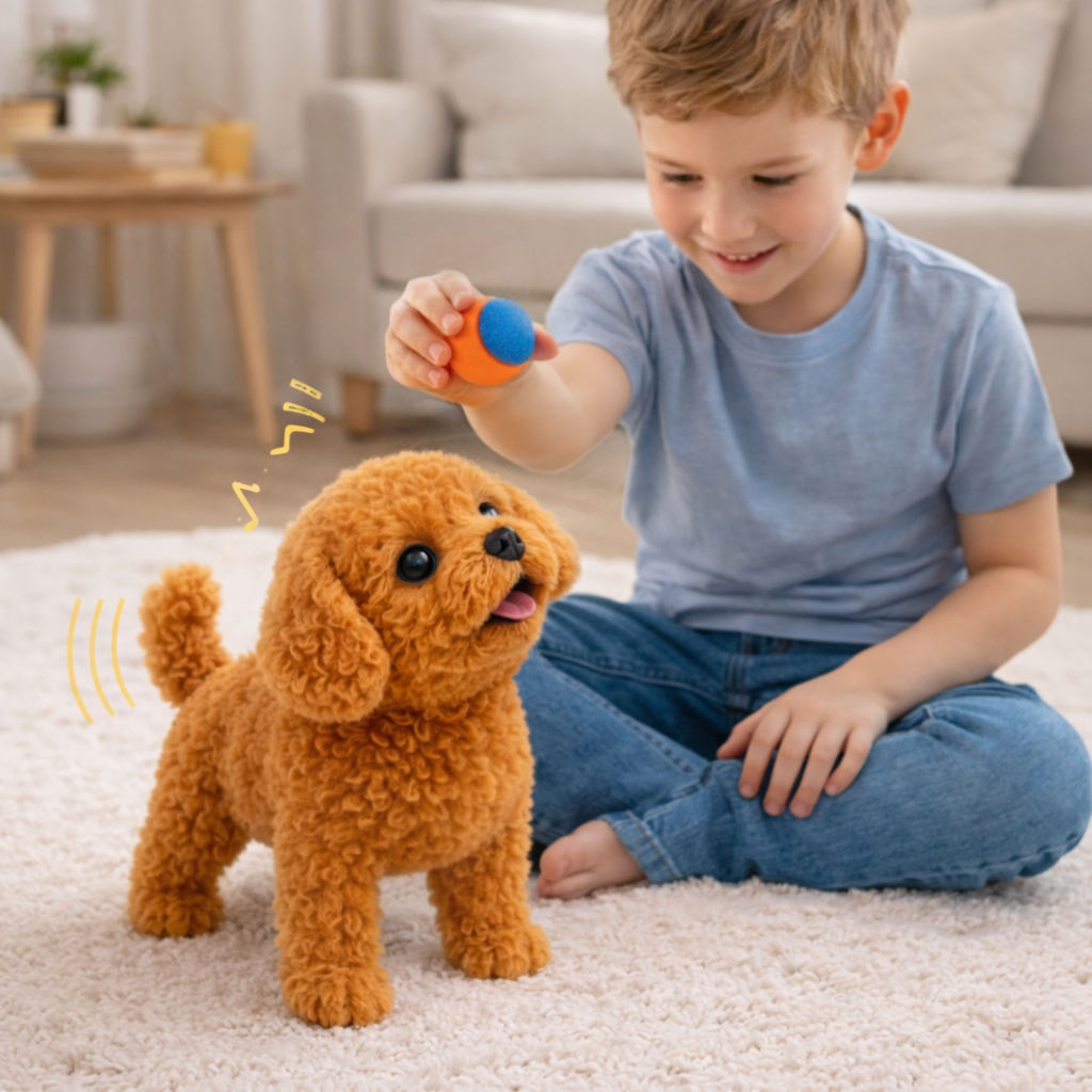 Robot Cane Peluche Interattivo Bambini Cucciolo Realistico