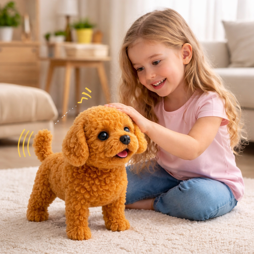 Robot Cane Peluche Interattivo Bambini Cucciolo Realistico
