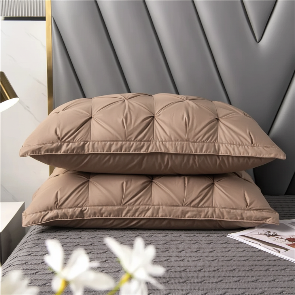 Luxury Down Pillow Hypoallergenic Sleeping Pillow Optimal Comfort