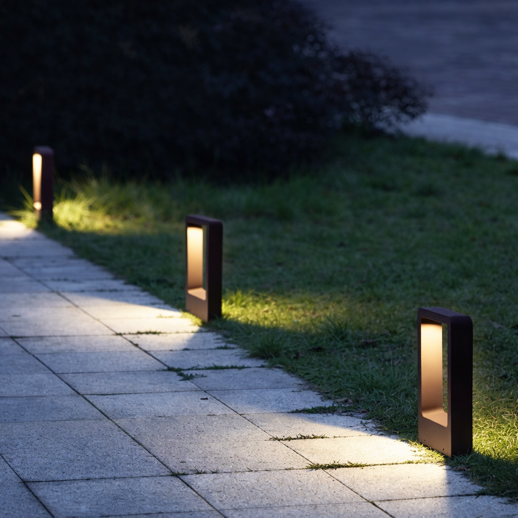 Iluminación exterior Lámpara de jardín LED Iluminación de camino Impermeable Moderna