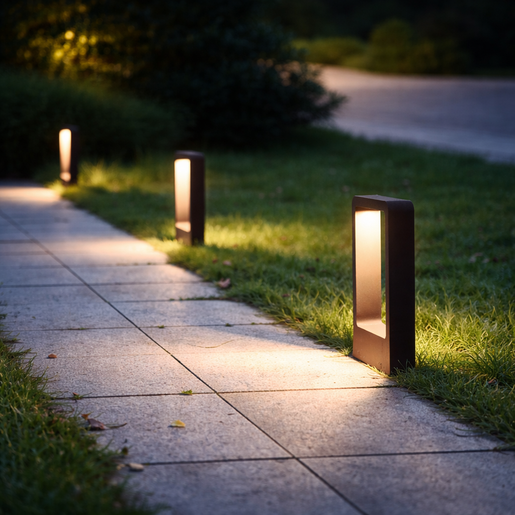 Iluminación exterior Lámpara de jardín LED Iluminación de camino Impermeable Moderna