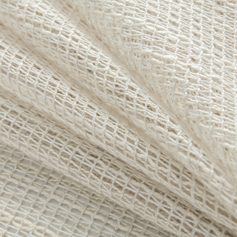Eden textura tejida suave cortinas transparentes lino tul