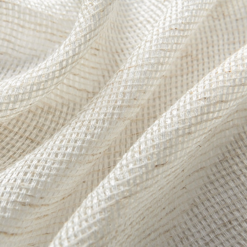 Bella Estrutura Quadriculada Cortinados Transparentes Tule Suave de Teto