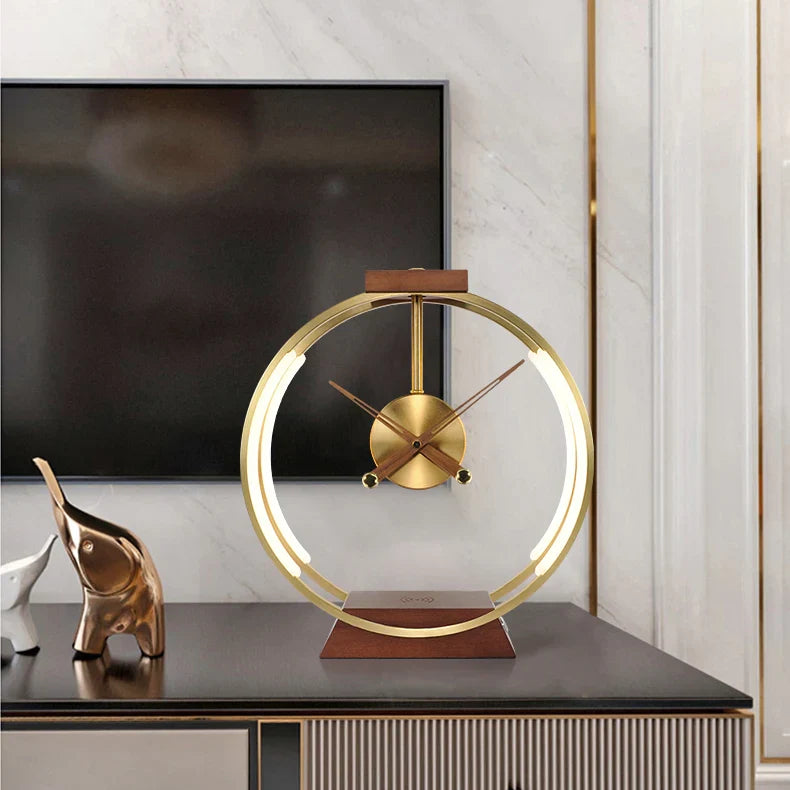 Reloj de teléfono recargable inalámbrico con diseño moderno
