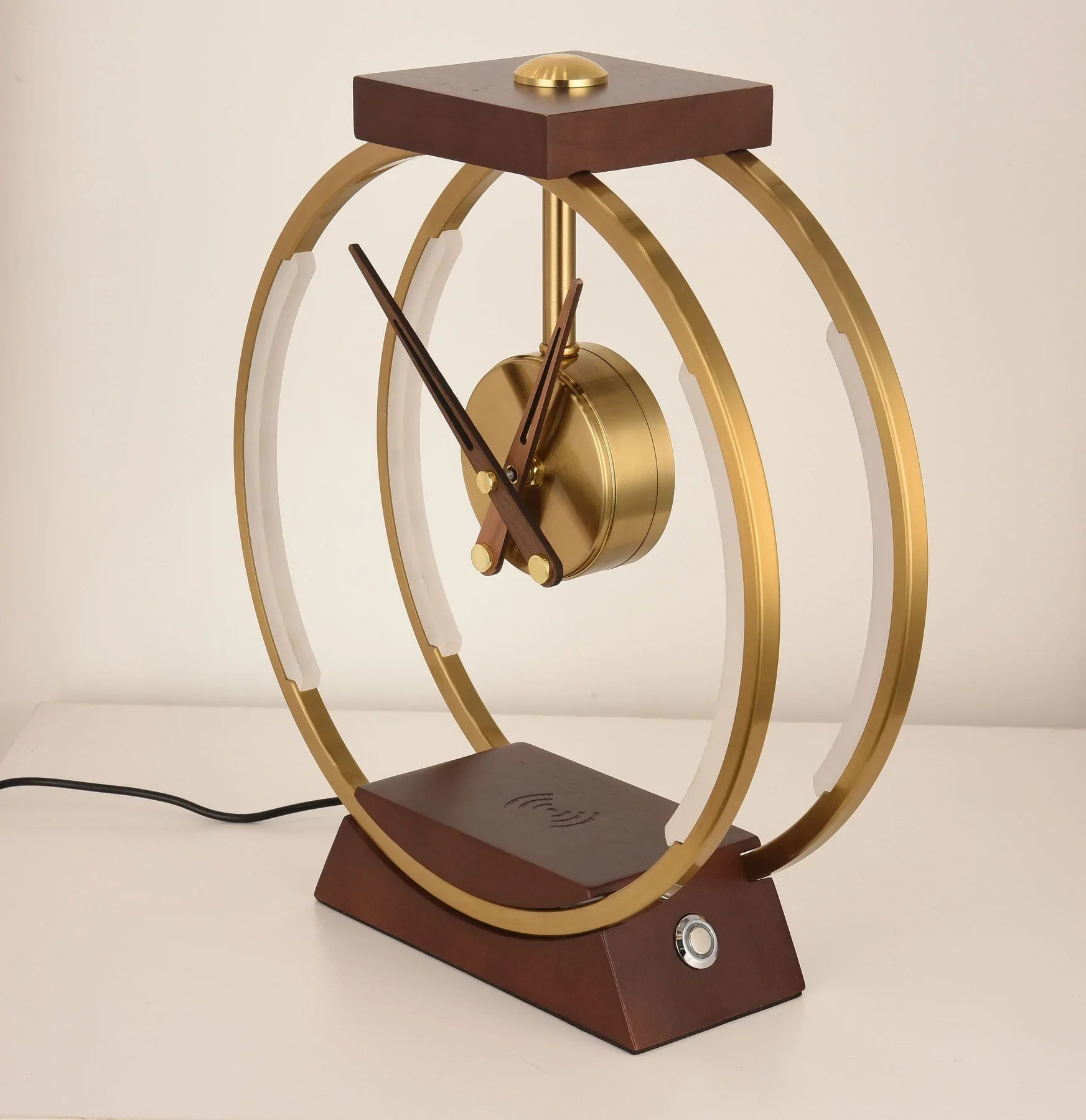 Reloj de teléfono recargable inalámbrico con diseño moderno