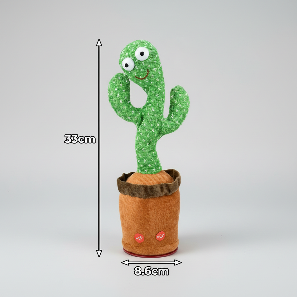 Giocattolo Interattivo Forma Cactus Giocattolo Educativo Musica Luce