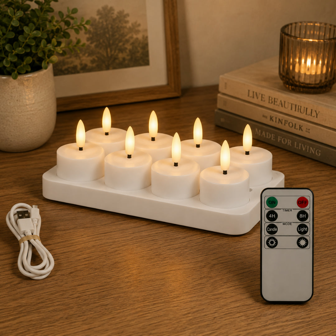Candele LED Ricaricabili Candele Decorative Ricaricabili