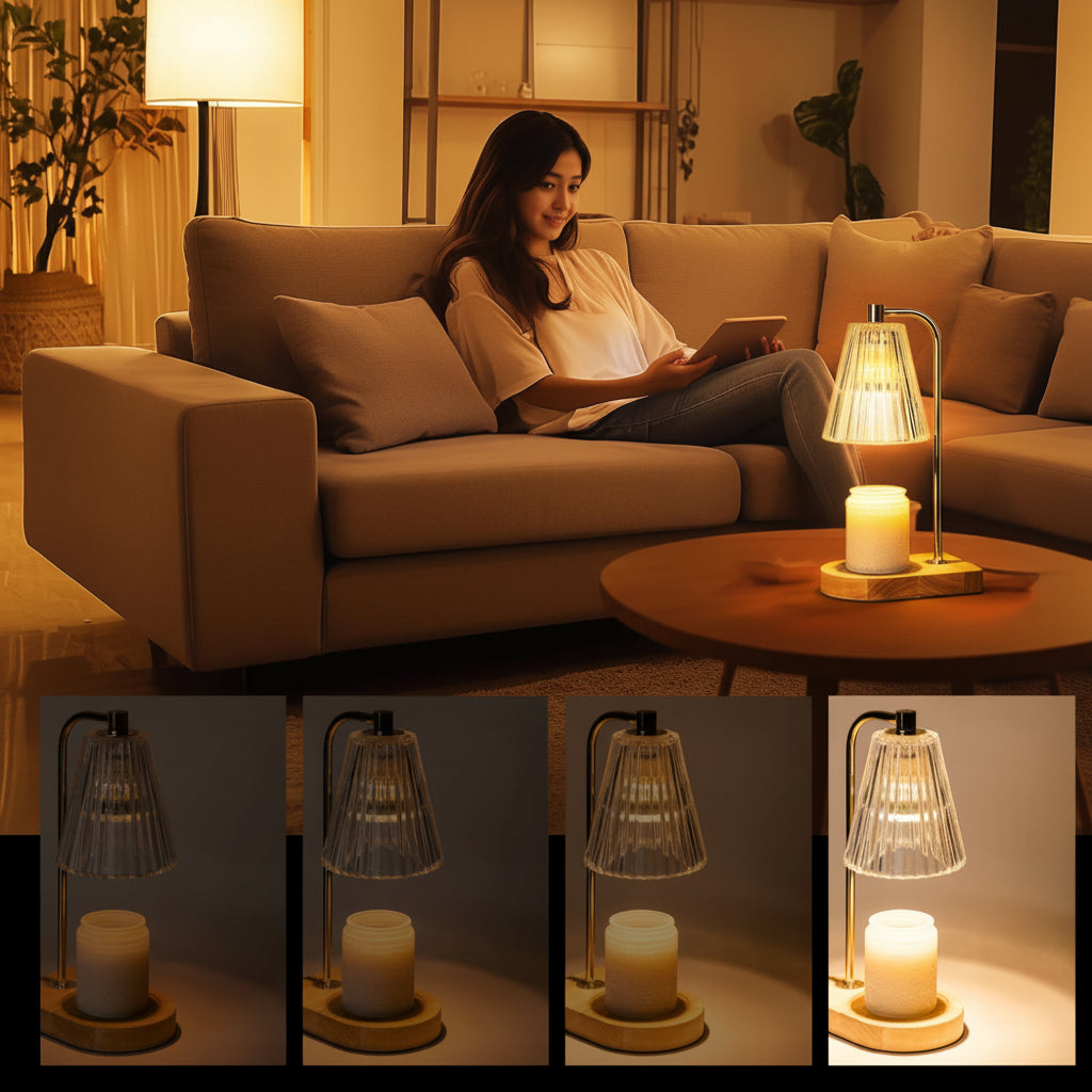 Table Lamp Candle Warmer Electric Dimmer Timer Indoor