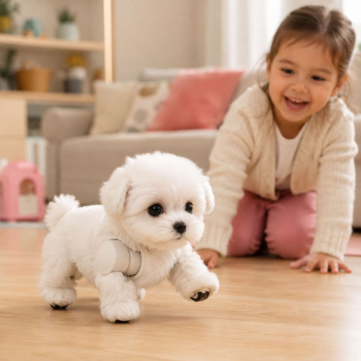 Cane Robotico Che Cammina Cane Robotico Che Corre Interattivo