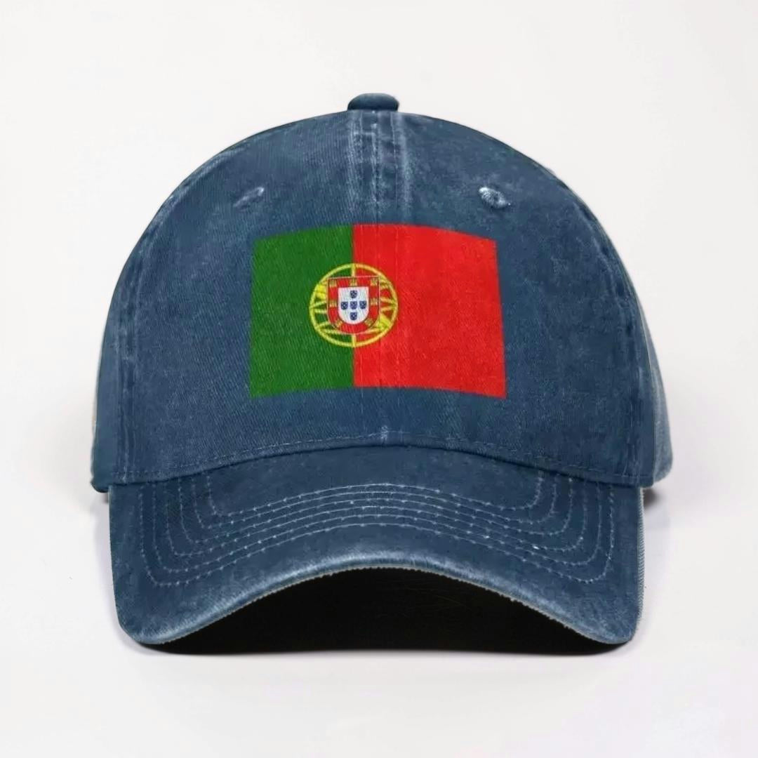 Boné de Baseball Mundial com Bandeira Ajustável Estilo Casual