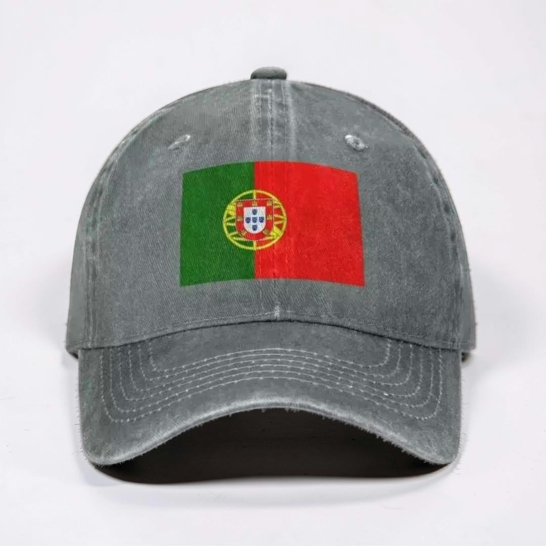 Boné de Baseball Mundial com Bandeira Ajustável Estilo Casual