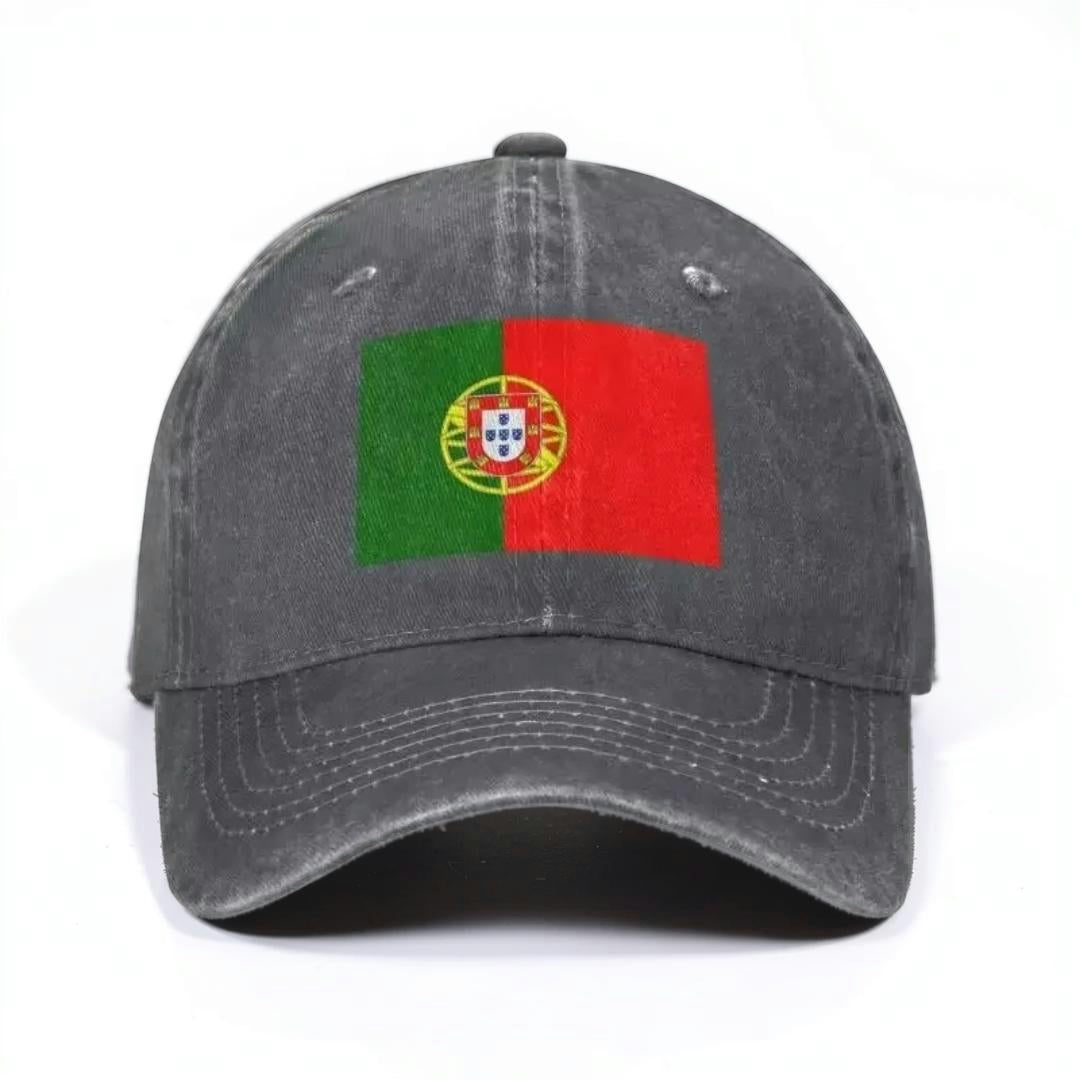 Boné de Baseball Mundial com Bandeira Ajustável Estilo Casual