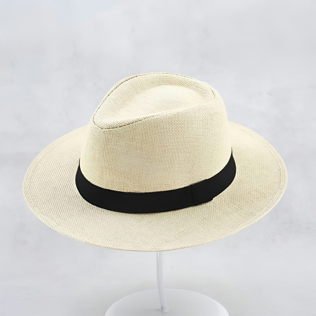 Sombrero Panamá de Verano con Protección Solar Elegante para Playa