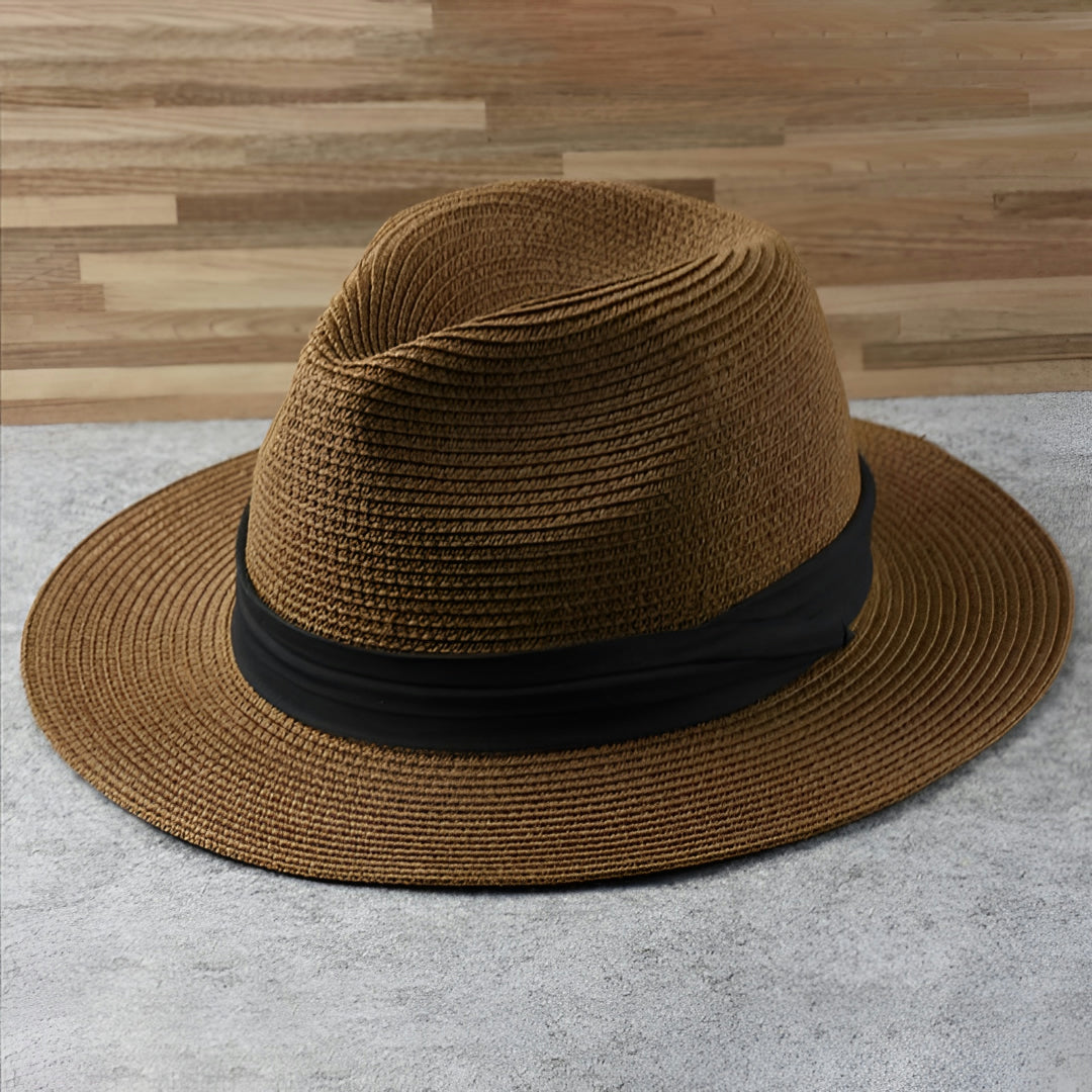 Sombrero Panamá de Verano con Protección Solar Elegante para Playa