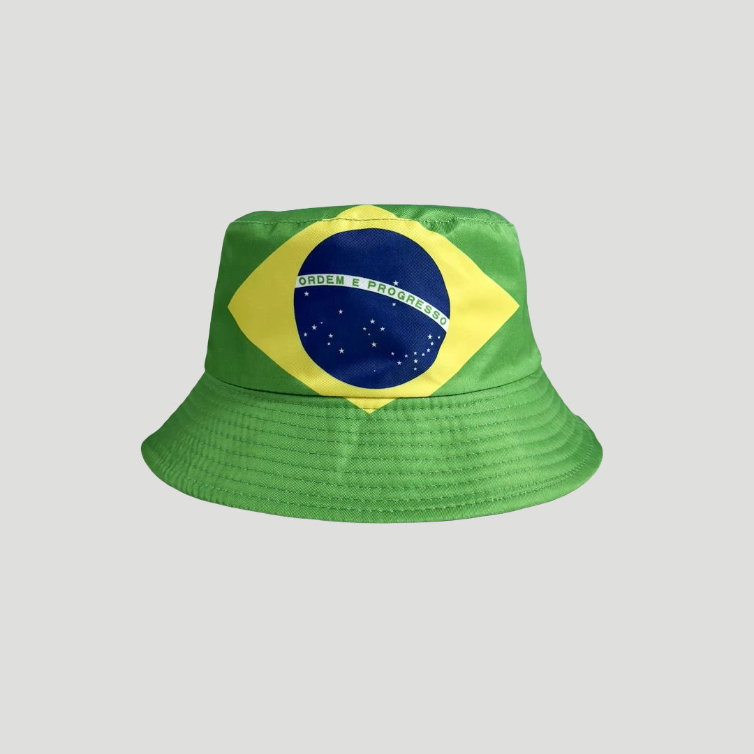 Reversible World Fisherman Hat with Flag