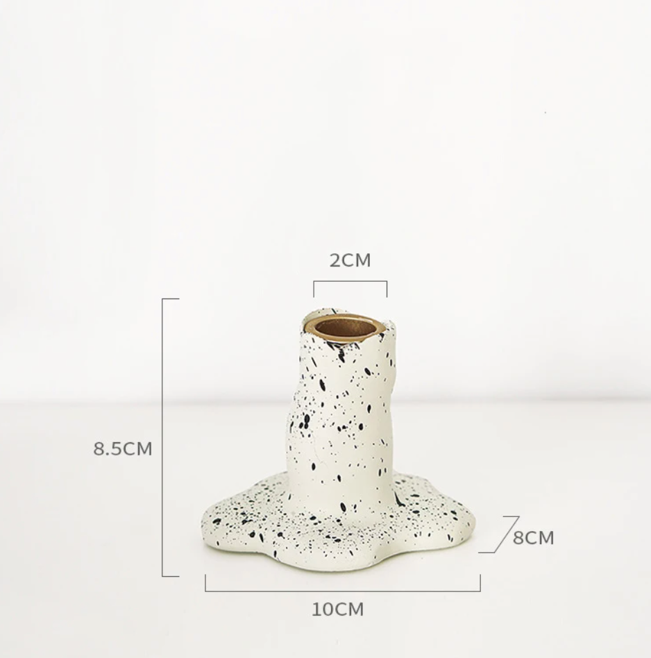 Candelabro in ceramica fatto a mano Terra