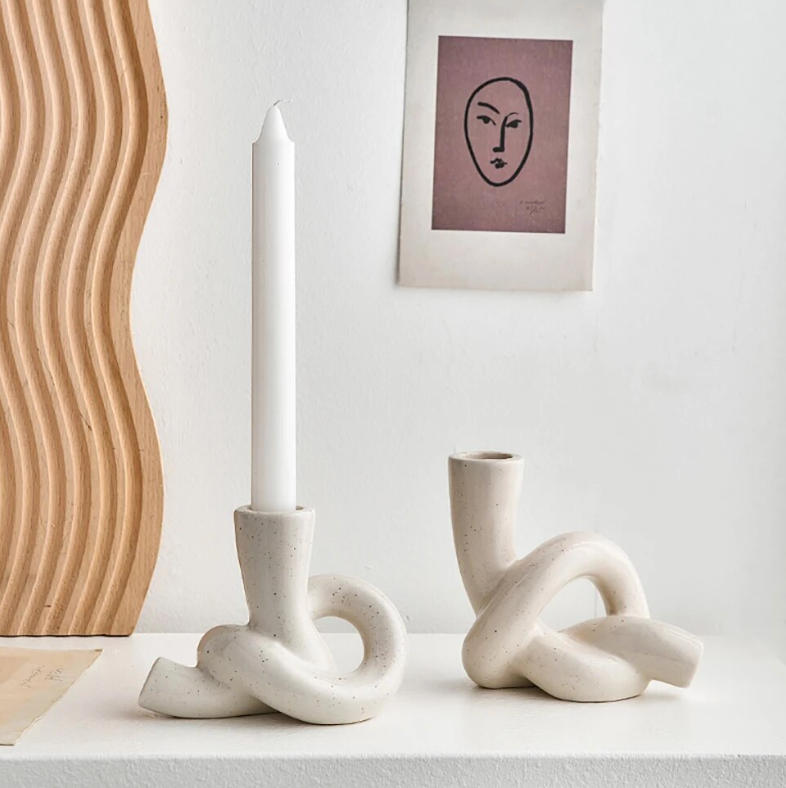 Candelabro Moderno Torcido Lyra