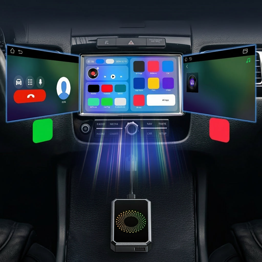 USB Wireless Carplay Adapter Car Multimedia Streaming Box