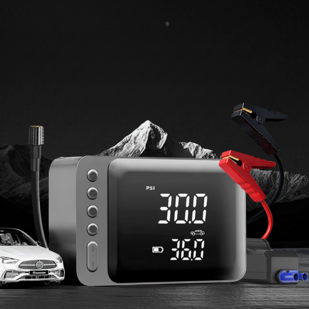 Auto Jumpstarter Portable Air Compressor Power Bank