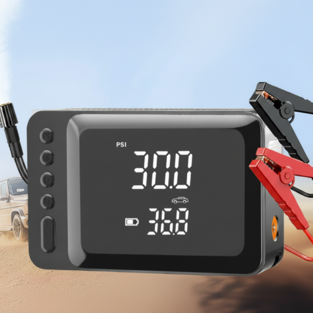 Auto Jumpstarter Portable Air Compressor Power Bank