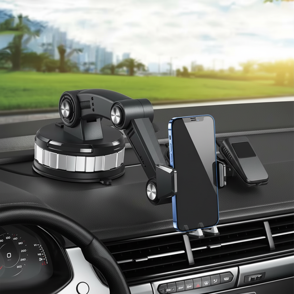 Supporto Telefono Auto Rotazione 360° Ventosa Potente