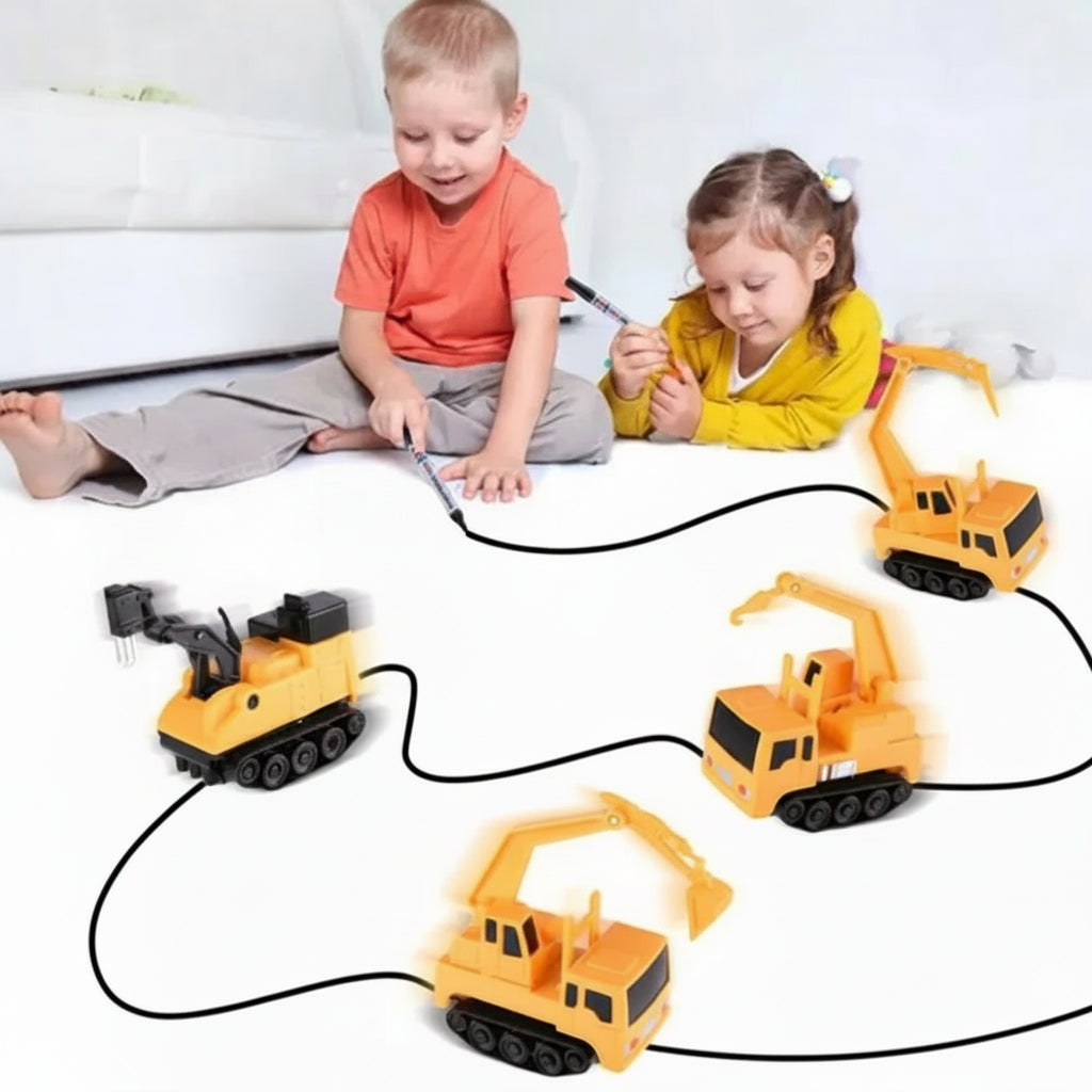 Carro de Brinquedo Seguidor de Linha Interativo Educativo Brinquedo ABS