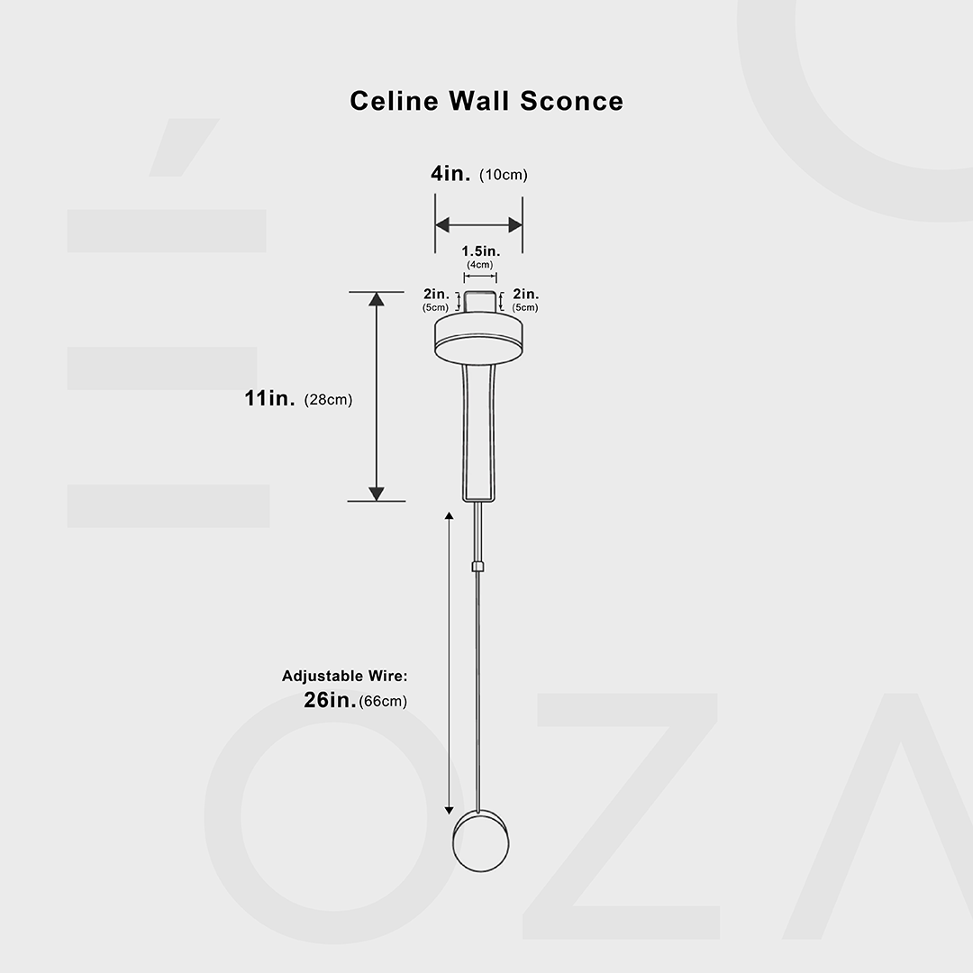 Candelabro de pared Celine