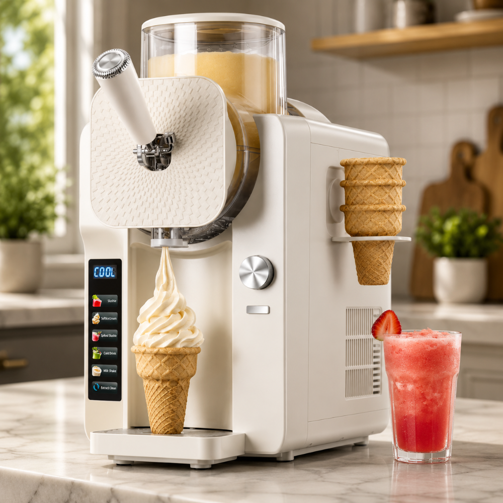 Gelatiera e Distributore Slush 2 in 1 per Dessert Freddi da Casa