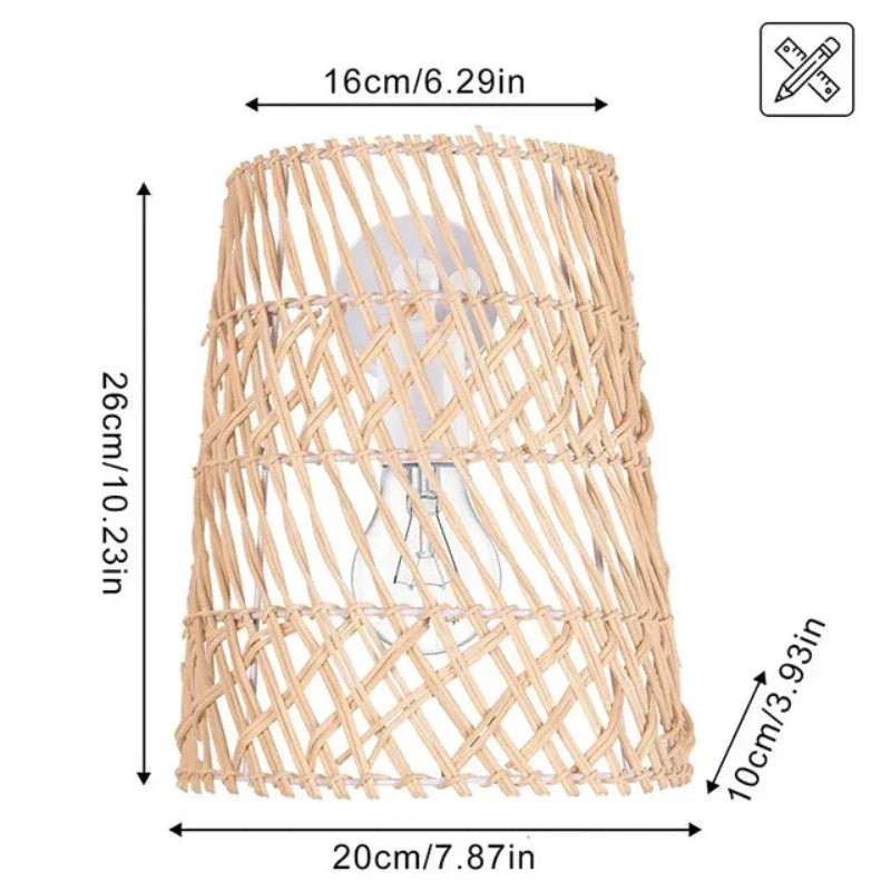 RattanGlow - Boho Wandlamp van Handgemaakt Rotan – Sfeervolle Verlichting